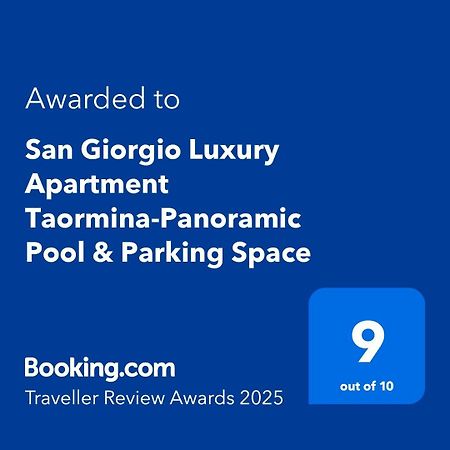 San Giorgio Luxury Apartment Taormina-Panoramic Pool & Parking Space Экстерьер фото