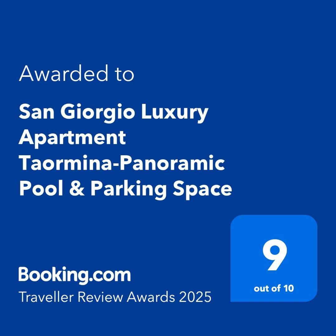 San Giorgio Luxury Apartment Taormina-Panoramic Pool & Parking Space Экстерьер фото
