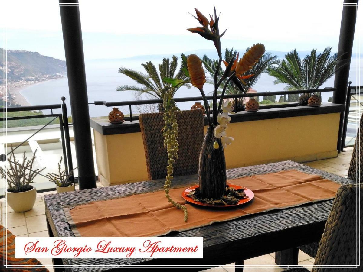 San Giorgio Luxury Apartment Taormina-Panoramic Pool & Parking Space Экстерьер фото